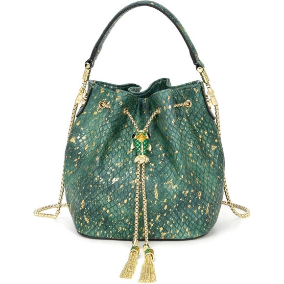 Handbags - Bling Crystal Rhinestone Clutch Green